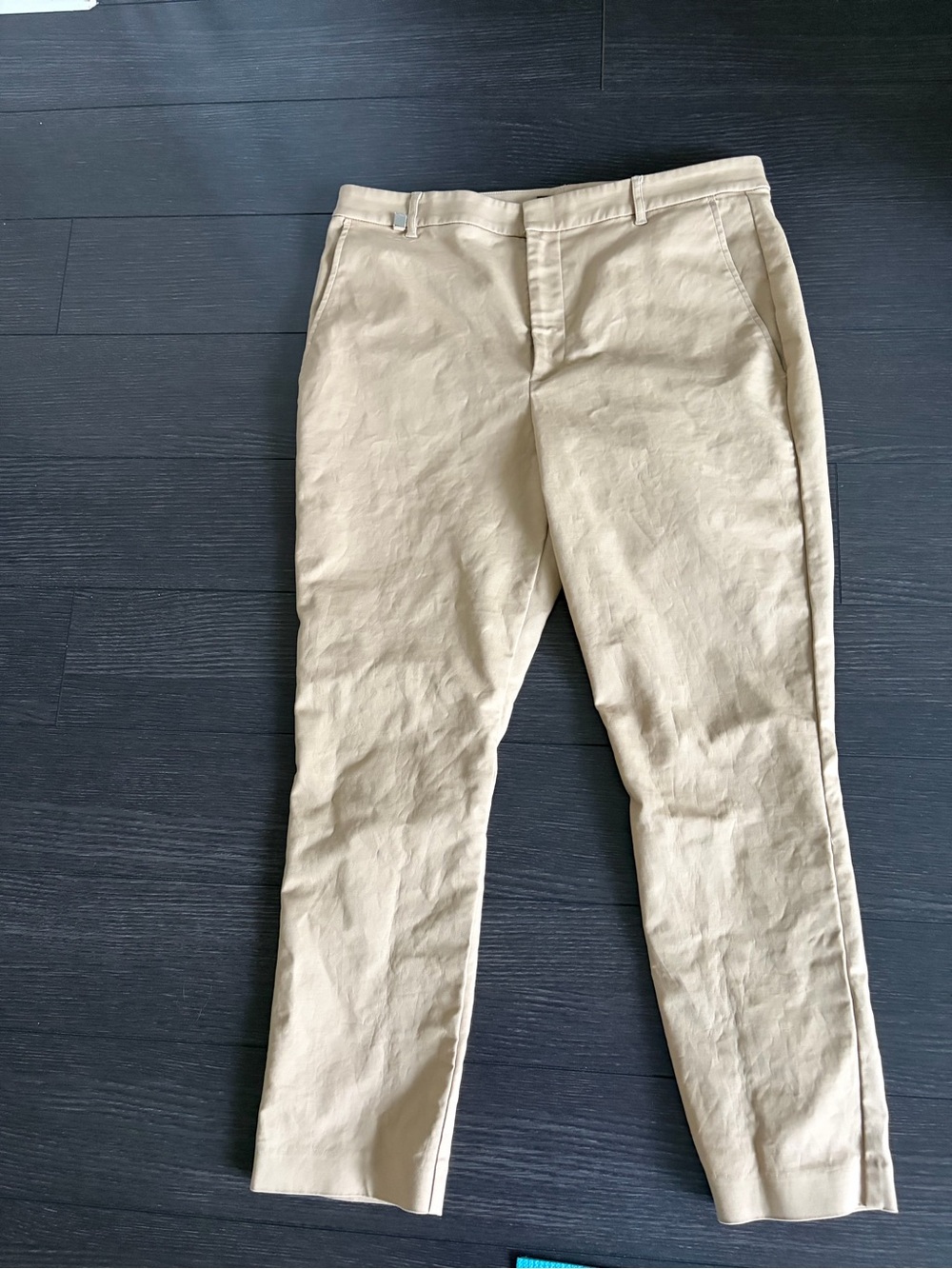 Ladies Ralph Lauren Classic Straight Chino Pants in Beige